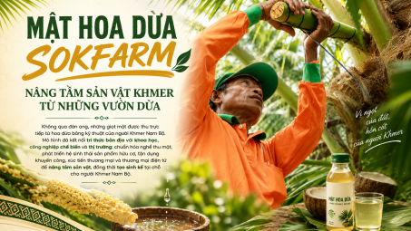 Mật hoa dừa Sokfarm: Nâng tầm sản vật Khmer từ những vườn dừa