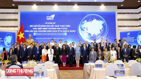 [CHÙM ẢNH] Lễ công bố Bộ chỉ số đánh giá kết quả thực thi Hiệp định thương mại tự do (FTA Index) năm 2025