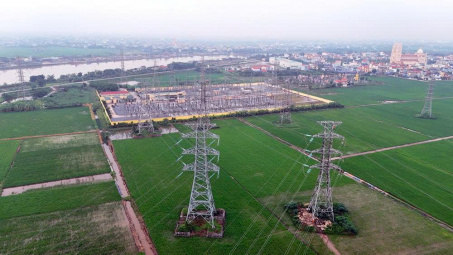 Sửa chữa 54 vị trí trên đường dây 220kV Thái Bình 2 - Trực Ninh