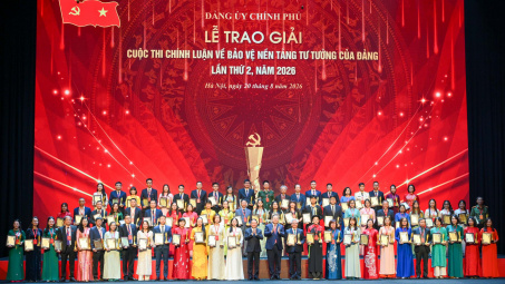 75 tác phẩm được vinh danh tại Cuộc thi chính luận bảo vệ nền tảng tư tưởng của Đảng trong Đảng bộ Chính phủ