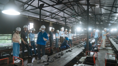 Than Thống Nhất - TKV khảo sát công nghệ tuyển than bằng tia X kết hợp AI