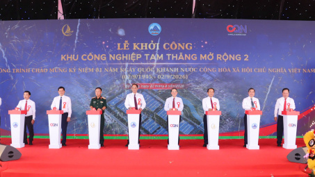 Đà Nẵng: Khởi công Khu công nghiệp Tam Thăng mở rộng 2 quy mô hơn 110 ha
