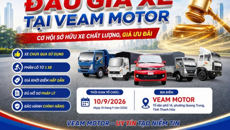 VEAM MOTOR đẩy mạnh đấu giá xe tồn kho, khơi thông nguồn lực cho sản xuất và kinh doanh