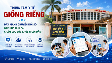 Trung tâm Y tế Giồng Riềng: Đẩy mạnh chuyển đổi số đáp ứng nhu cầu chăm sóc sức khỏe nhân dân