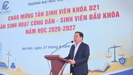 Trường Đại học Điện lực chào đón tân sinh viên khóa D21