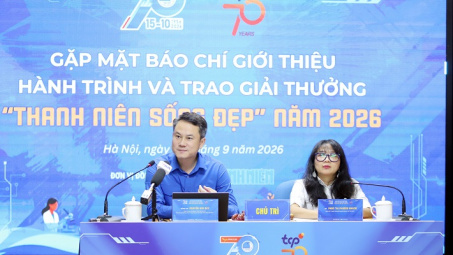Khởi động Hành trình và Giải thưởng “Thanh niên sống đẹp” 2026: Lan tỏa năng lượng tích cực của tuổi trẻ Việt Nam