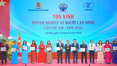 Tiên Hưng được tôn vinh Doanh nghiệp tiêu biểu vì người lao động năm 2026