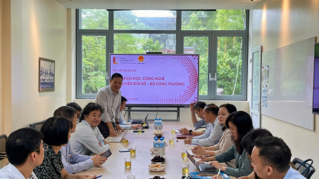 Cục Khoa học, Công nghệ và Chuyển đổi số làm việc với Đại học Bách khoa Hà Nội nhằm thúc đẩy hợp tác khoa học, công nghệ và đổi mới sáng tạo