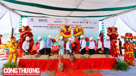 Đồng Tháp: Động thổ thi công hạ tầng Khu công nghiệp Tân Phước 1 quy mô gần 6.000 tỷ đồng