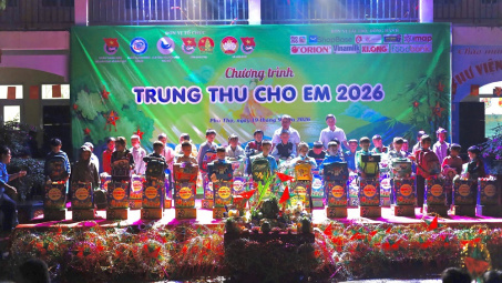 Trung thu cho em 2026: Mang yêu thương đến với các em thiếu nhi xã Vân Sơn