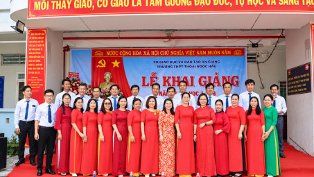 Trường THPT Thoại Ngọc Hầu: Lấy học sinh làm trung tâm, xây dựng môi trường giáo dục toàn diện và hạnh phúc