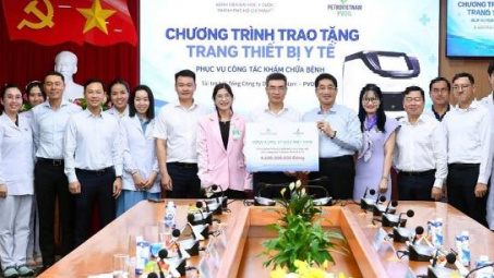 PVOIL trao tặng thiết bị y tế trị giá 4,6 tỷ đồng cho Bệnh viện Đại học Y Dược TP. Hồ Chí Minh