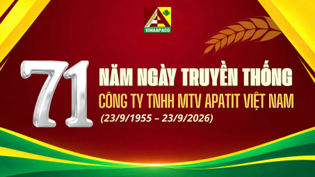 Apatit Việt Nam kỷ niệm 71 năm Ngày truyền thống