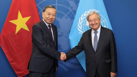 Tổng Bí thư, Chủ tịch nước Tô Lâm gặp Tổng Thư ký Liên Hợp Quốc António Guterres