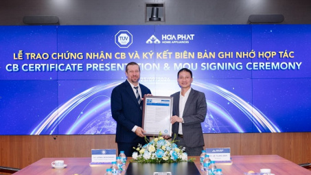 Điện máy gia dụng Hòa Phát đạt chứng nhận CB của TÜV SÜD cho bếp từ, hướng tới xuất khẩu
