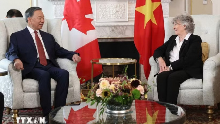 Tổng Bí thư, Chủ tịch nước Tô Lâm hội kiến với Toàn quyền Canada Louise Arbour