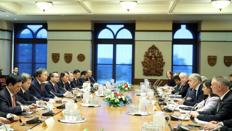 Tổng Bí thư, Chủ tịch nước Tô Lâm hội đàm với Thủ tướng Canada Mark Carney
