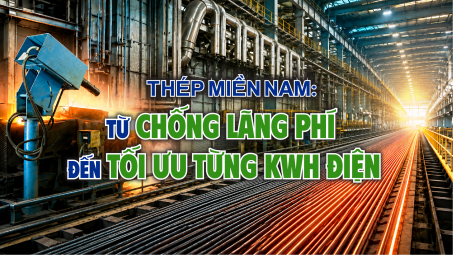 Thép Miền Nam: Từ chống lãng phí đến tối ưu từng kWh điện