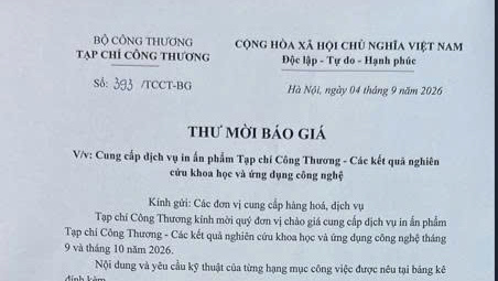 TẠP CHÍ CÔNG THƯƠNG MỜI BÁO GIÁ CUNG CẤP DỊCH VỤ IN ẤN