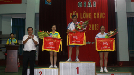 Kết thúc Giải cầu lông CNVC Tuyển than Hòn Gai