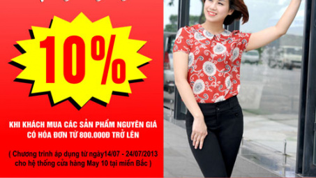 Cơn lốc mua sắm cùng May 10