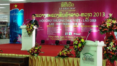 Khai mạc Hội chợ Thương mại Việt - Lào 2013