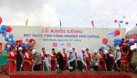 Khởi công xây dựng cụm công nghiệp Phú Cường 
