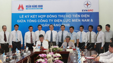Ngân hàng MHB triển khai thu hộ tiền điện ở miền Nam