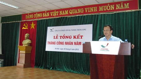 Tháng công nhân tại Cty CP Tôn mạ VNSTEEL Thăng Long