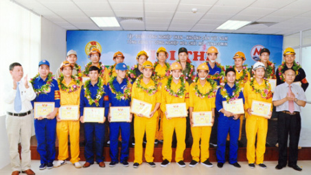 Hoá chất mỏ Cẩm Phả giành giải nhất Hội thi ATVSV giỏi MICCO năm 2013