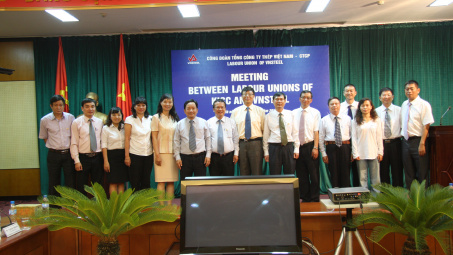 Công đoàn VNSTEEL và Công đoàn Tập đoàn Gang thép Côn Minh trao đổi kinh nghiệm hoạt động