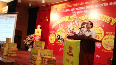 Bia Hà Nội công bố chương trình khuyến mại Tết 2014