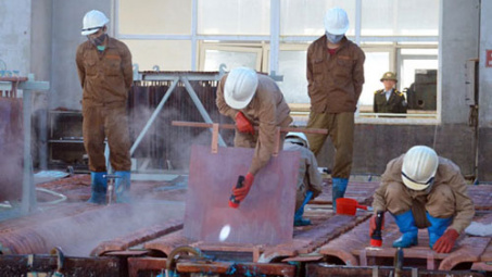 Công ty Luyện đồng Lào Cai sản xuất được 248 tấn đồng thương phẩm