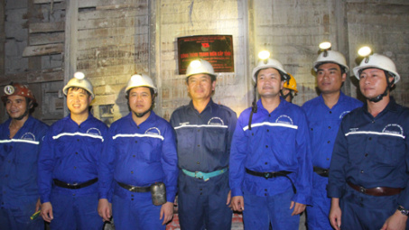 Công đoàn Công ty Xây dựng mỏ Hầm lò II đảm nhận nhiều công trình việc khó