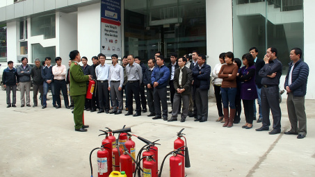 Văn phòng Tổng Công ty PLC tập huấn kỹ năng PCCC