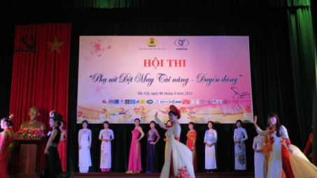 May 10 đoạt giải nhất Hội thi “ Phụ nữ Dệt May Tài năng – Duyên dáng” 