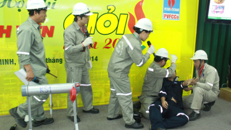 Sôi nổi Hội thi An toàn vệ sinh viên giỏi PVFCCo