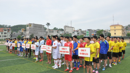 Khai mạc Vòng chung kết Giải bóng đá thanh niên Đoàn Than Quảng Ninh 2014