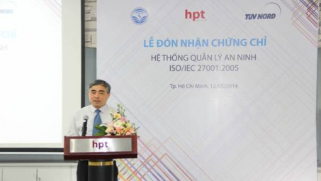 Công ty HPT đón nhận chứng chỉ ISO/IEC 27001:2005