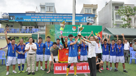 Kho vận Hòn Gai đoạt Cúp vô địch giải bóng đá thanh niên 2014