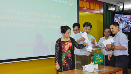 PVFCCo (Đạm Phú Mỹ) ủng hộ 300 triệu đồng cho  lực lượng Cảnh sát biển và Kiểm ngư Việt Nam