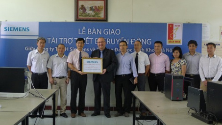 Siemens tài trợ thiết bị cho Trường Đại học Bách khoa Hà Nội