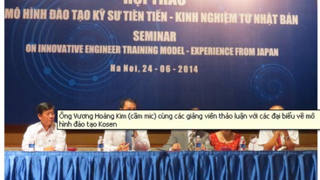 Mô hình đào tạo Kỹ sư tiên tiến – Kinh nghiệm từ Nhật Bản