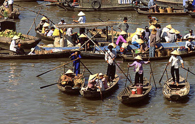 Độc đáo đò chợ miền Tây