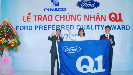 PINACO: Đón nhận Chứng nhận Q 1 từ Tập đoàn FORD MOTORS