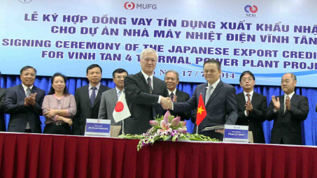 Ký kết Hợp đồng vay vốn Ngân hàng hợp tác Quốc tế Nhật Bản (JBIC) cho Dự án nhà máy nhiệt điện Vĩnh Tân 4