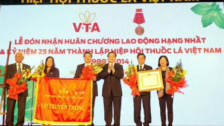 Hiệp hội Thuốc lá Việt Nam đón nhận Huân chương Lao động hạng Nhất và Kỷ niệm 25 năm ngày thành lập 
