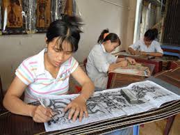 Khai giảng khóa đào tạo, truyền nghề thêu ren đính cườm xuất khẩu