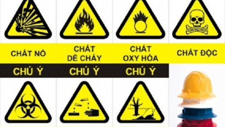 Các chất độc hại, lây nhiễm phải được dán nhãn nguy hiểm khi được vận chuyển