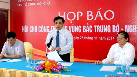 Họp báo giới thiệu Hội chợ Công Thương vùng Bắc Trung bộ - Nghệ An năm 2014